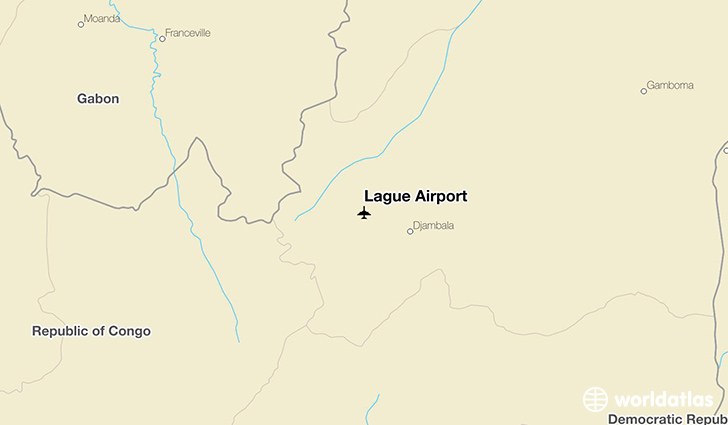 Lague Airport location on a map