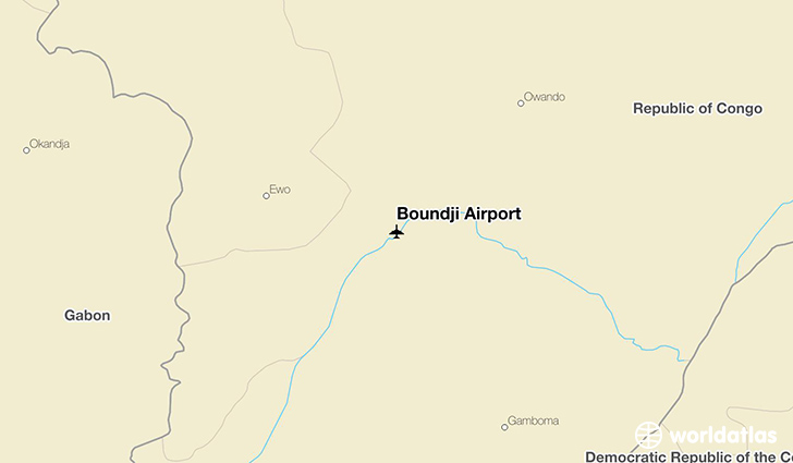 Boundji Airport location on a map