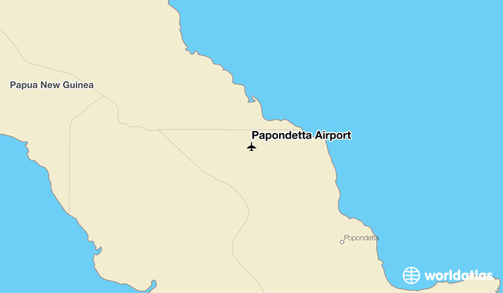 Papondetta Airport location on a map