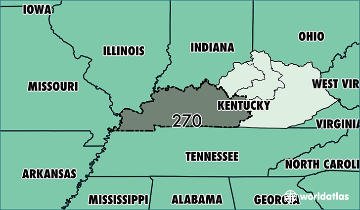 Where Is Area Code 270 Map Of Area Code 270 Bowling Green KY Area Code