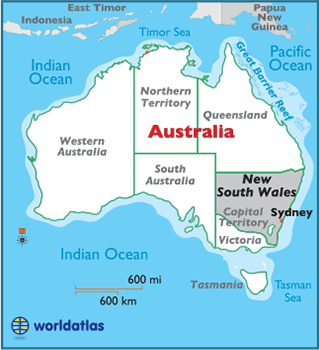 Locator Map of New South Wales