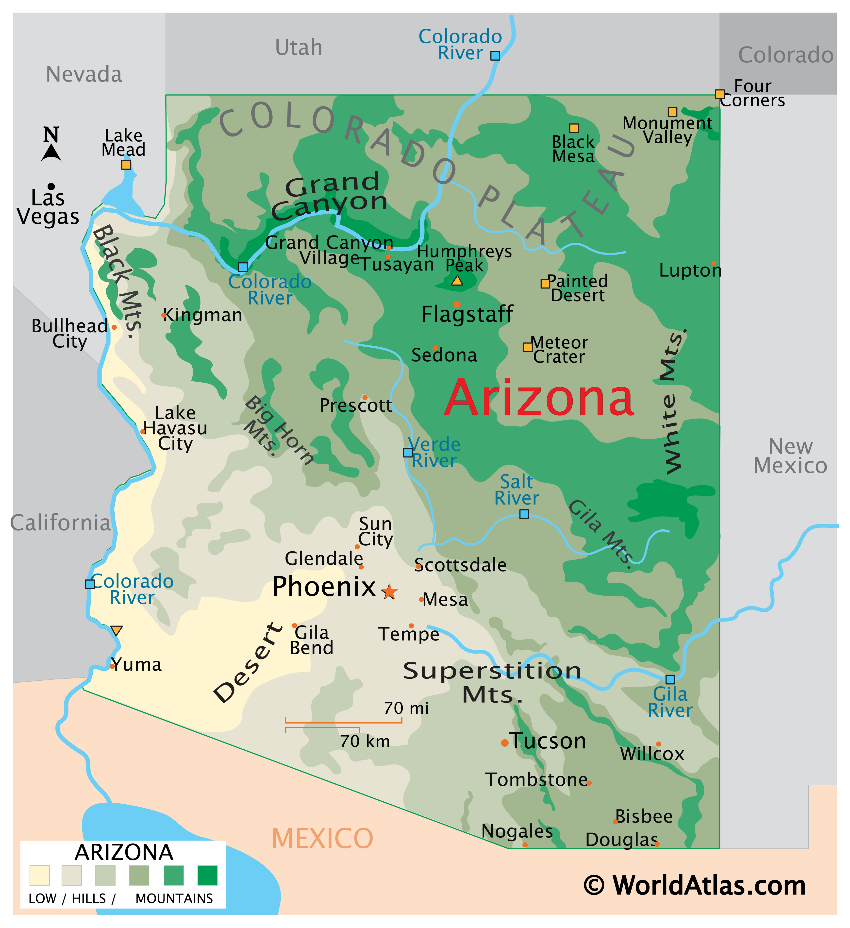 Map of Arizona