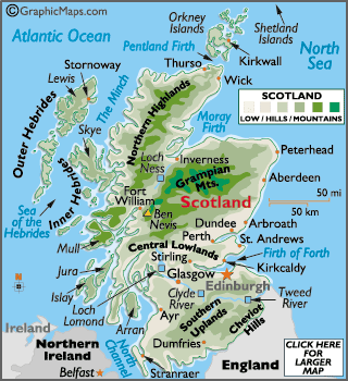 Map of Scotland