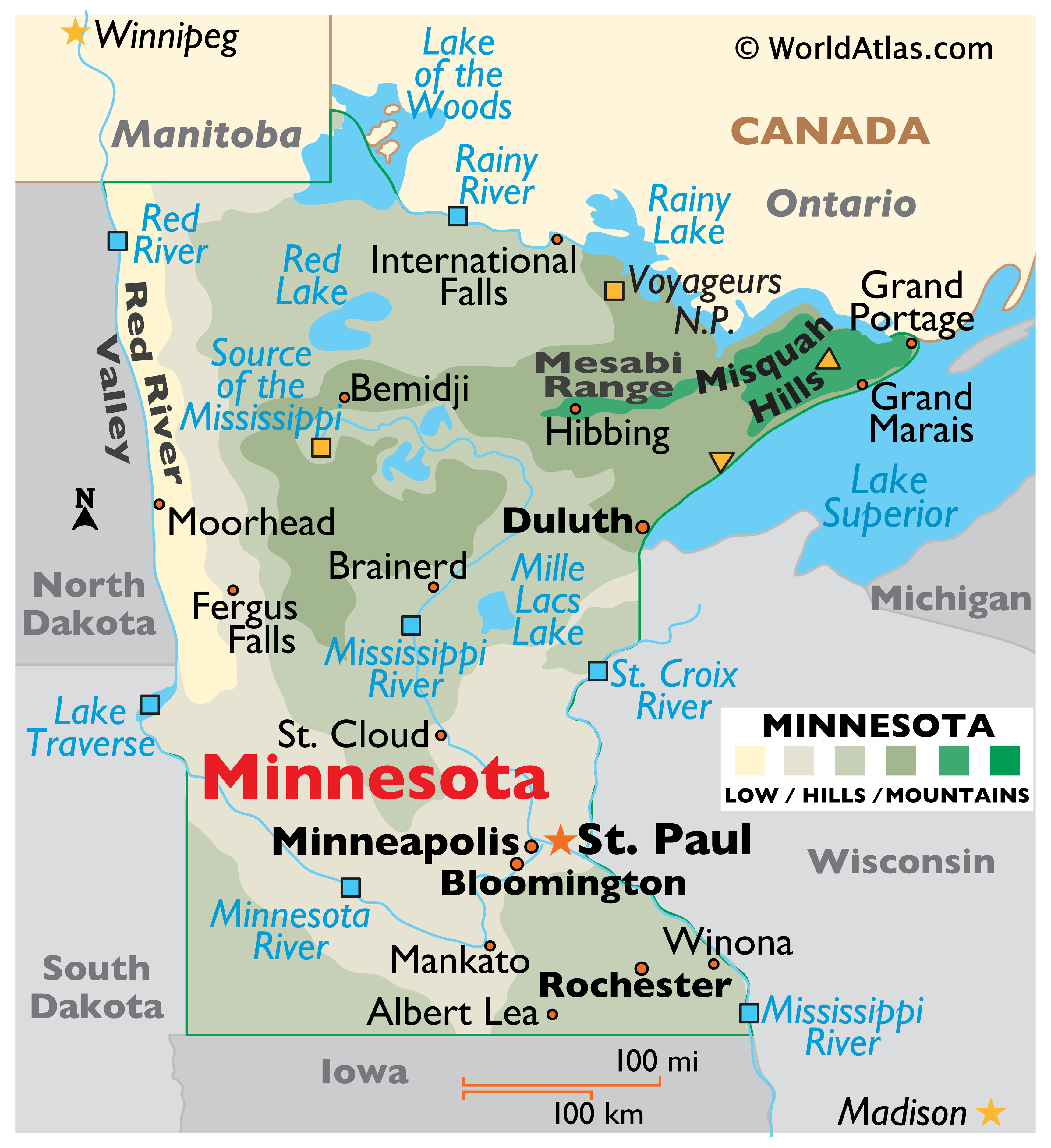 Map of Minnesota