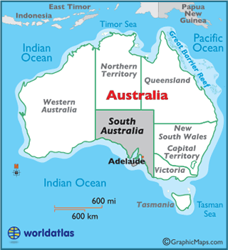 Locator Map of South Australia