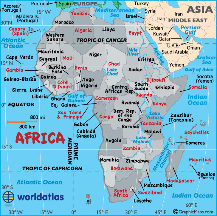 Africa Map / Map of Africa