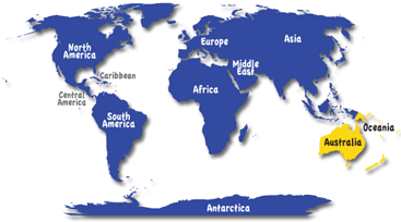 Australia Map / Oceania Map / Map of Australia / Map of Oceania