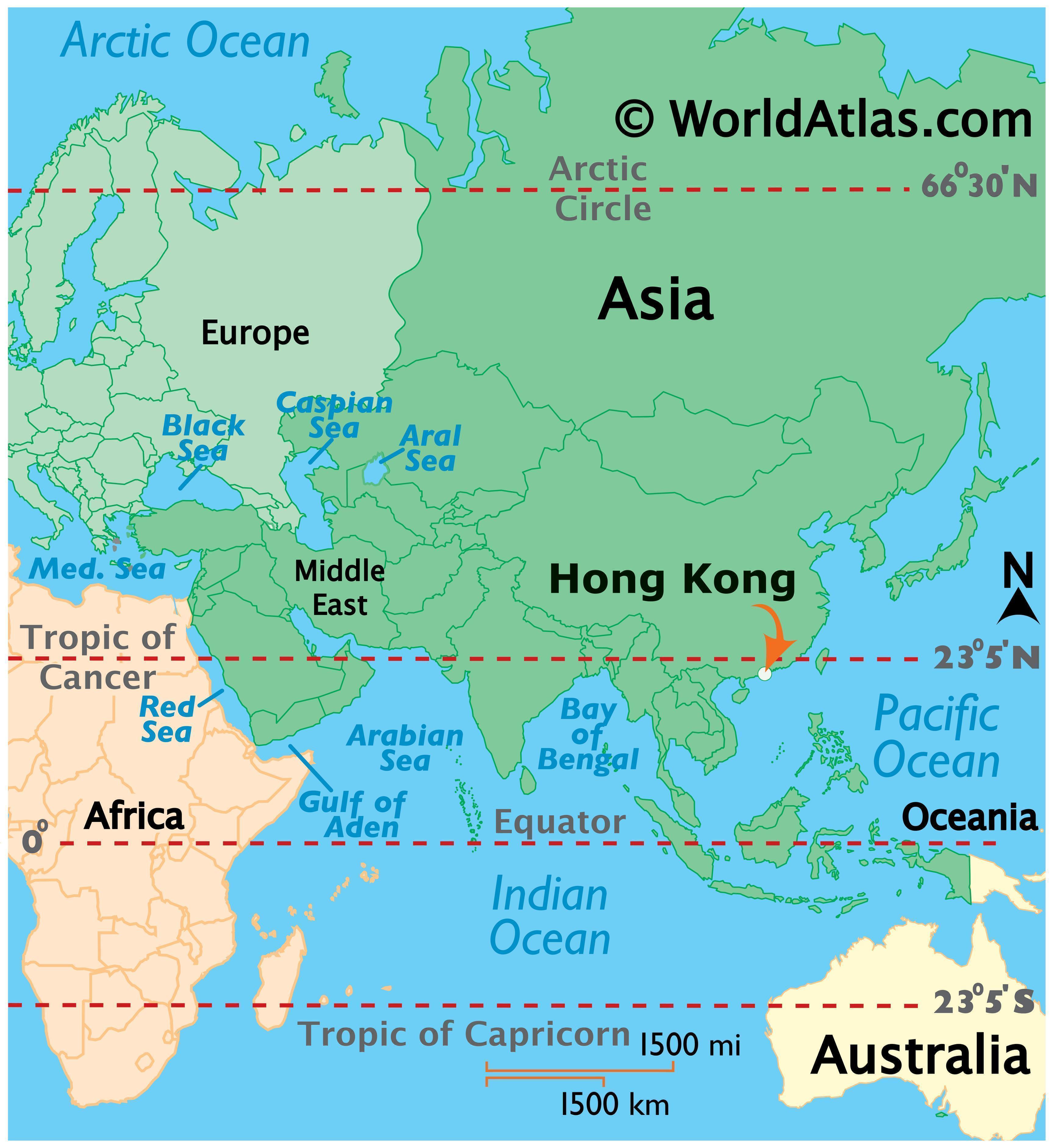 Hong Kong Map / Geography of Hong Kong / Map of Hong Kong - Worldatlas.com