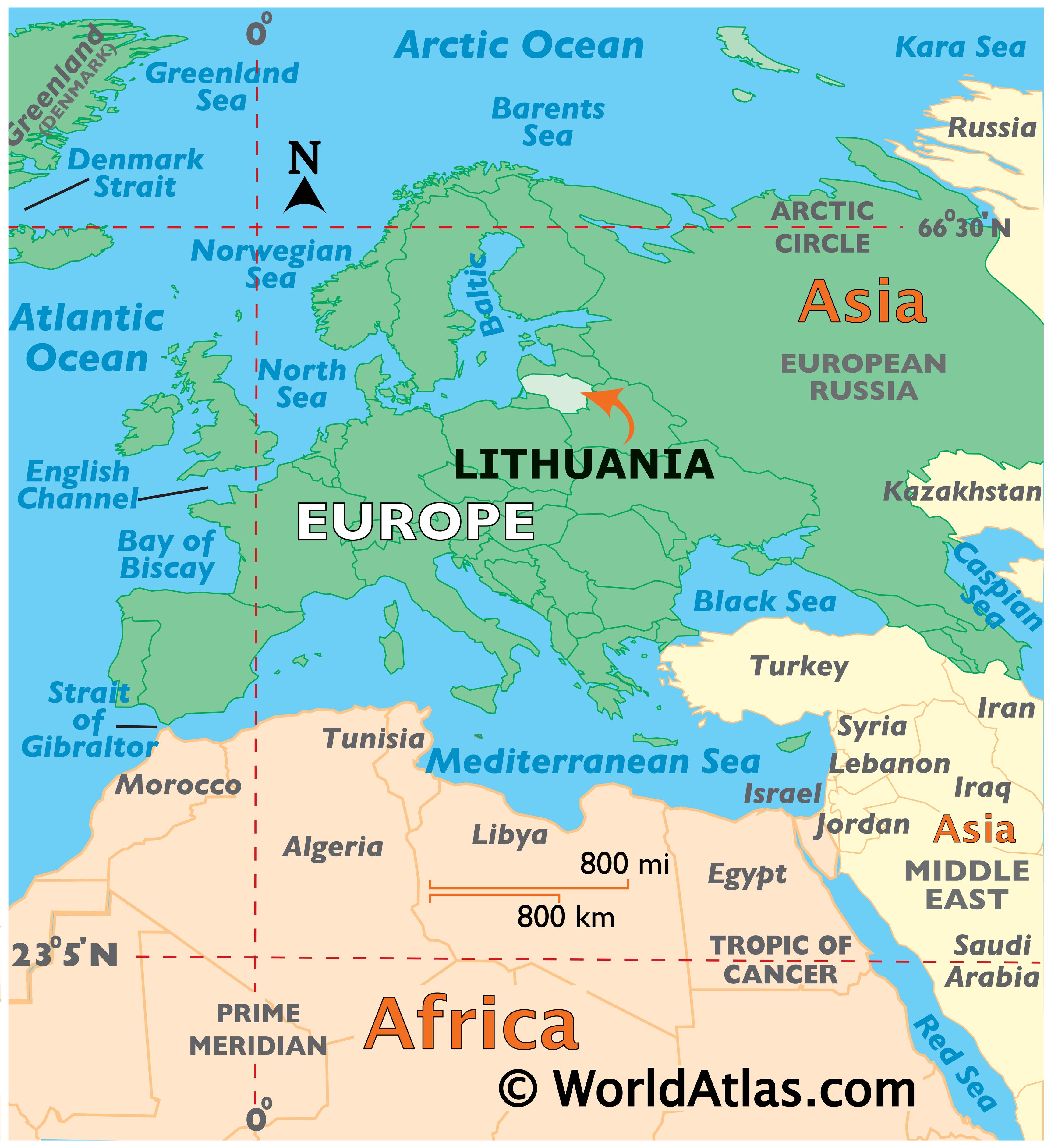 Lithuania Map Geography Of Lithuania Map Of Lithuania Worldatlas