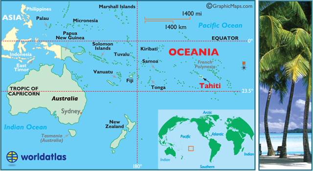 Tahiti Map / Geography of Tahiti/ Map of Tahiti - Worldatlas.com