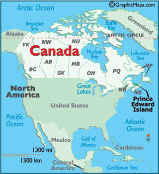 Locator Map of Prince Edward Island