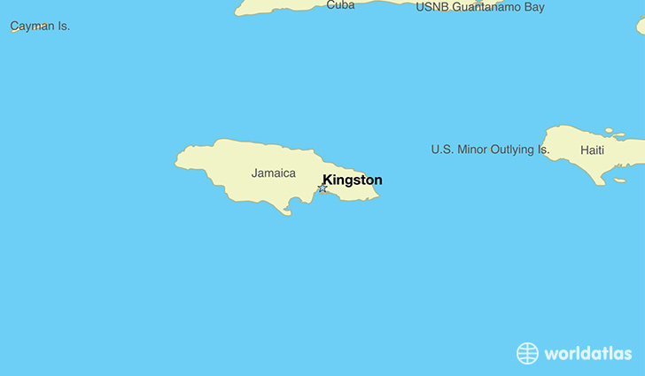 Where can you find a map of Jamaica?
