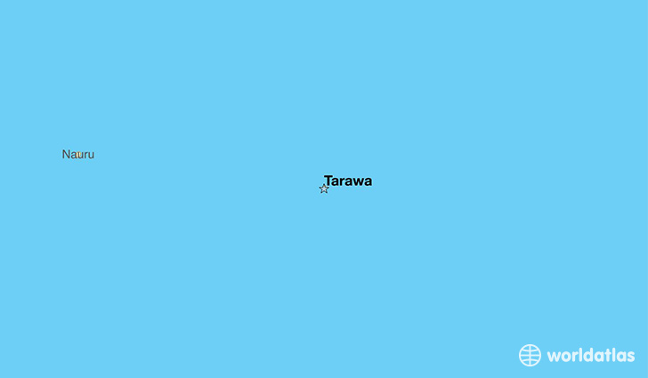 map showing the location of Kiribati