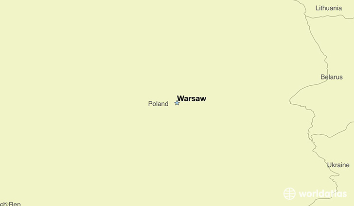 map showing the location of Poland