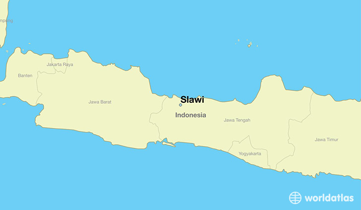 map showing the location of Slawi