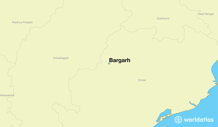 map showing the location of Bargarh