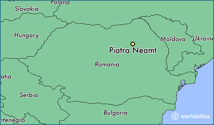 map showing the location of Piatra Neamt