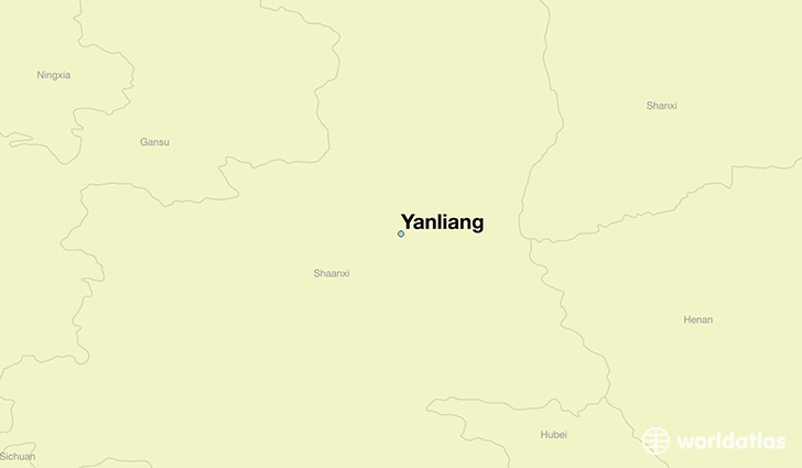 map showing the location of Yanliang