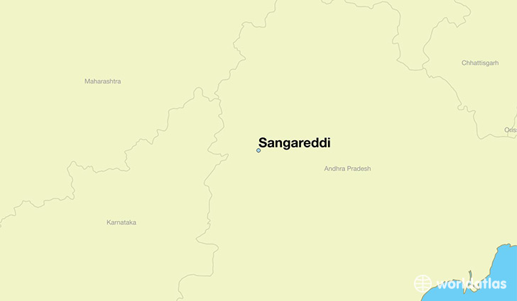 map showing the location of Sangareddi