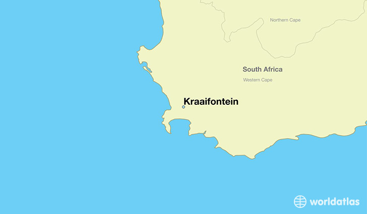 map showing the location of Kraaifontein