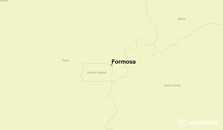 map showing the location of Formosa