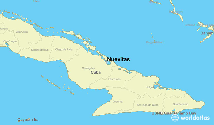 map showing the location of Nuevitas