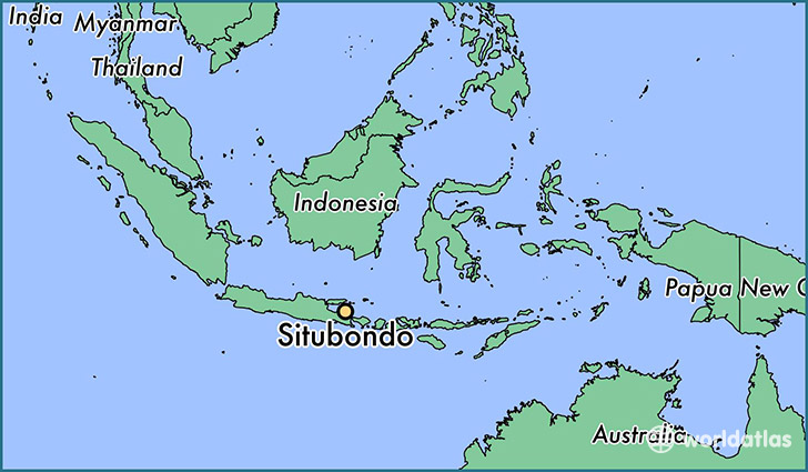 map showing the location of Situbondo