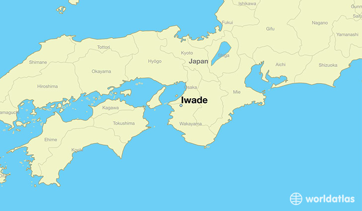 map showing the location of Iwade