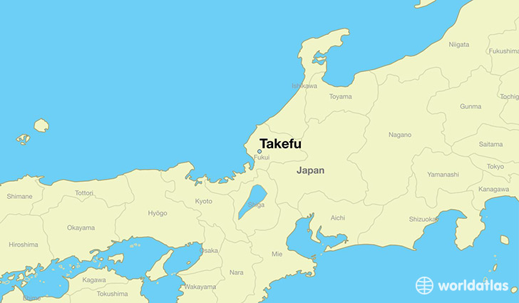 map showing the location of Takefu