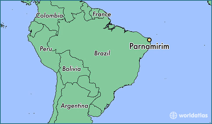 map showing the location of Parnamirim