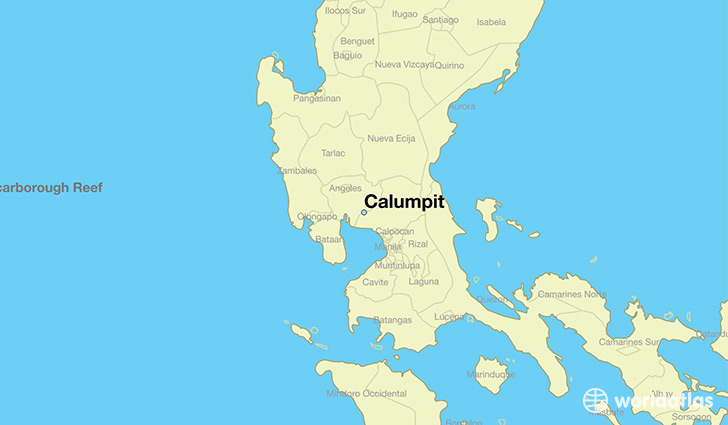 map showing the location of Calumpit