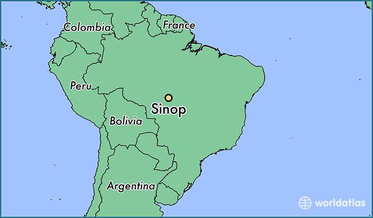 map showing the location of Sinop