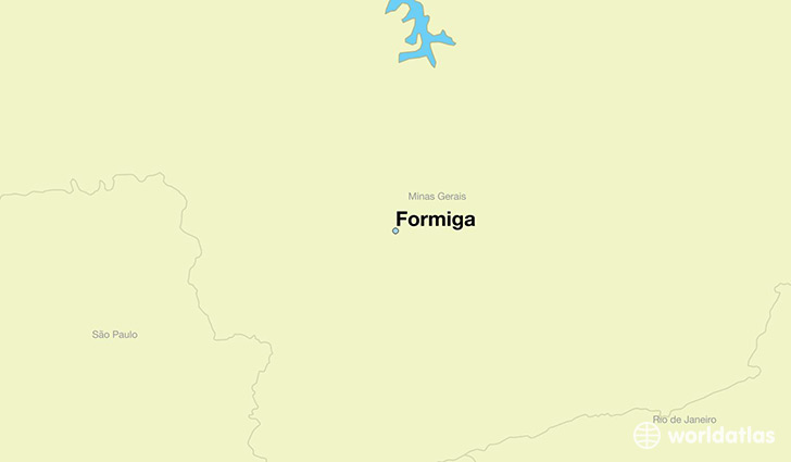 map showing the location of Formiga