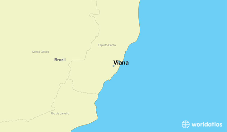 map showing the location of Viana