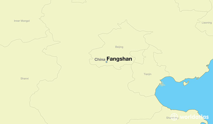 map showing the location of Fangshan