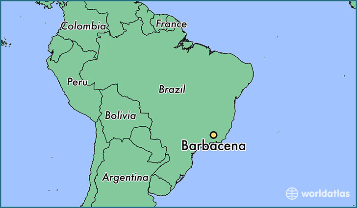 map showing the location of Barbacena