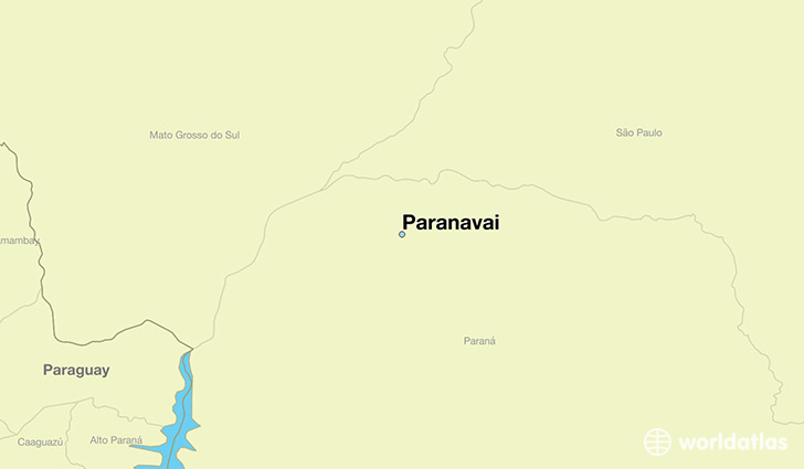 map showing the location of Paranavai