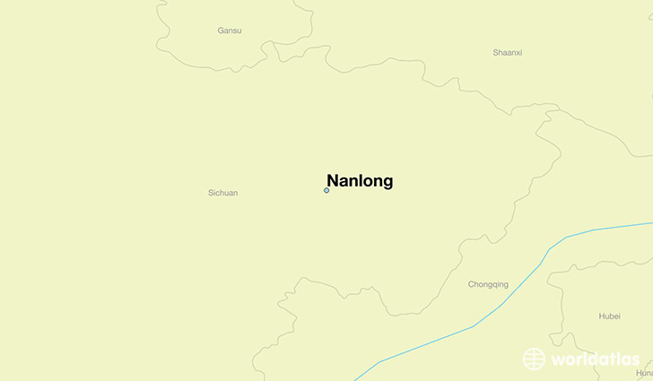 map showing the location of Nanlong