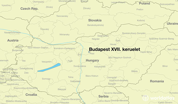 map showing the location of Budapest XVII. keruelet