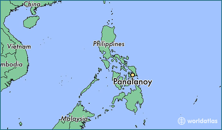 map showing the location of Panalanoy