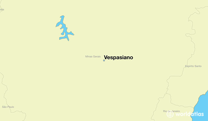 map showing the location of Vespasiano