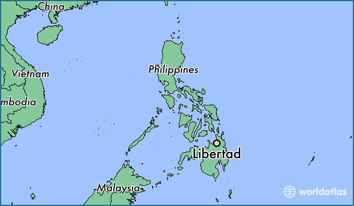 map showing the location of Libertad