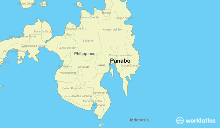 map showing the location of Panabo