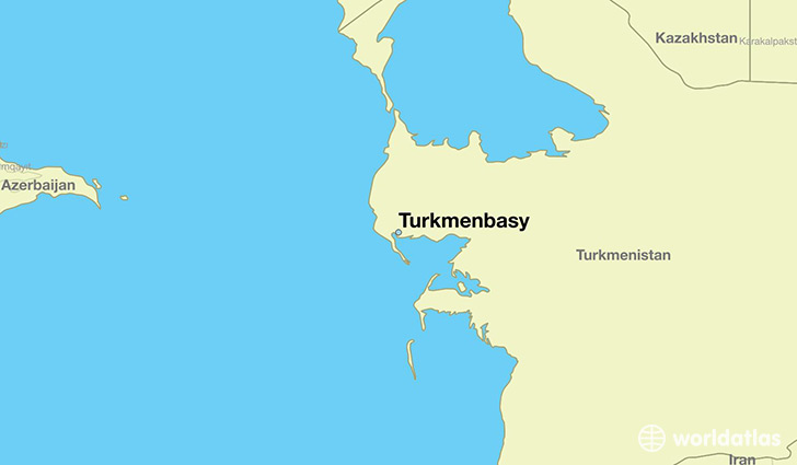 map showing the location of Turkmenbasy