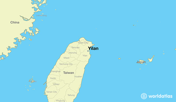 map showing the location of Yilan