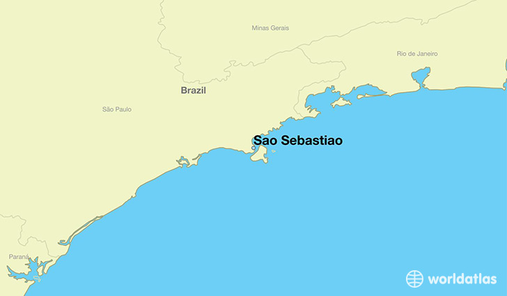 map showing the location of Sao Sebastiao