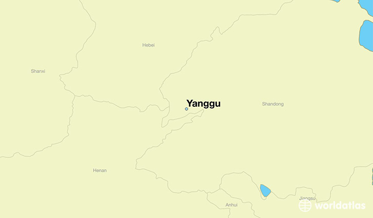 map showing the location of Yanggu