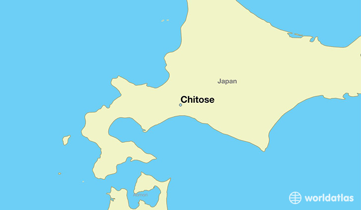 map showing the location of Chitose