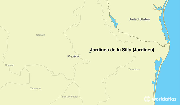 map showing the location of Jardines de la Silla (Jardines)