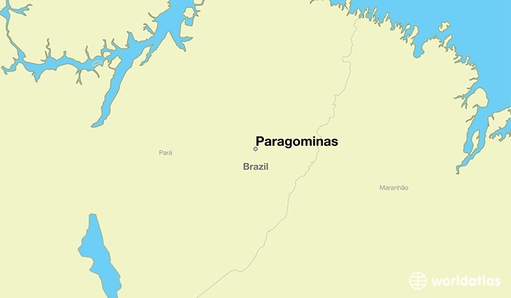 map showing the location of Paragominas